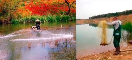 Рыбалка кастинговой сетью