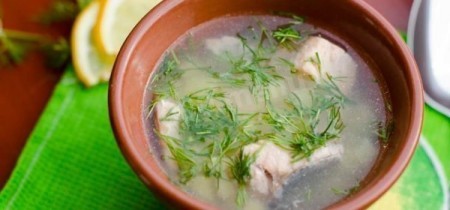 Уха из головы и хвоста семги